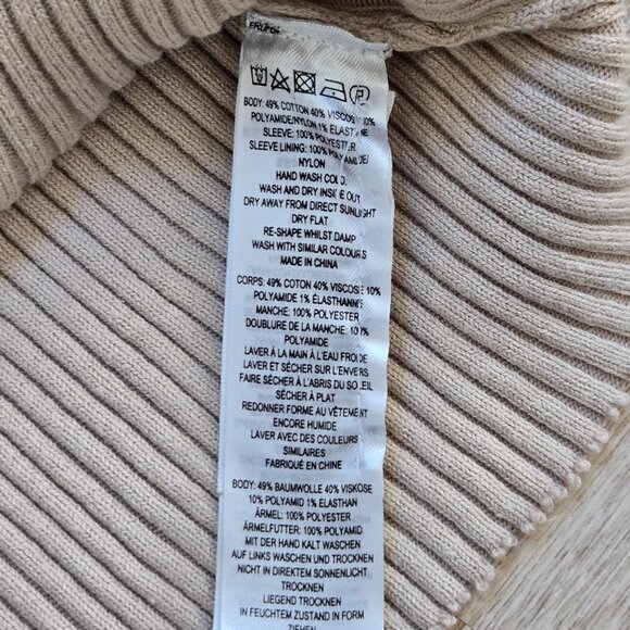 French Connection Upcycled by Armoire Sweater Rare MSRP $98 Unique & Vintage - Picture 11 of 13